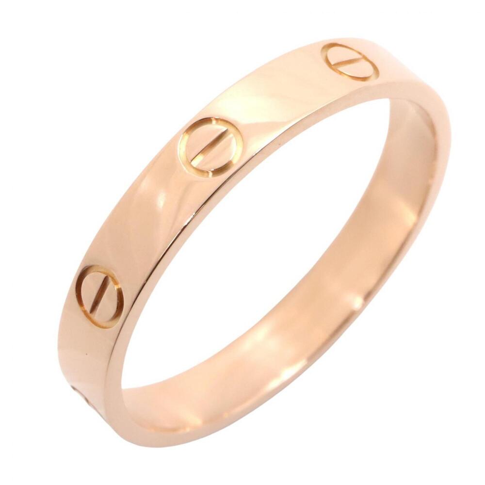 Cartier Mini Love Ring, 18K Pink Gold (PG), Men's/Women's, Tone, B4085200